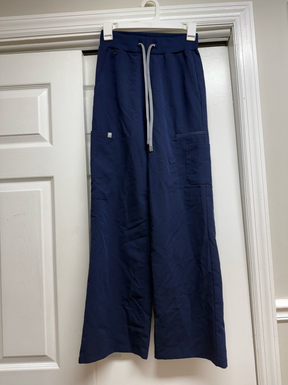Fabletics Navy Wide-Leg Drawstring Pants